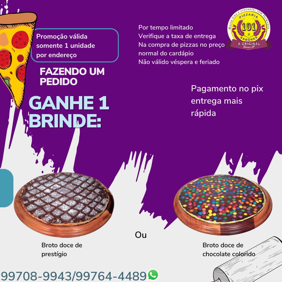 Promoção 101 Sabores Bauru